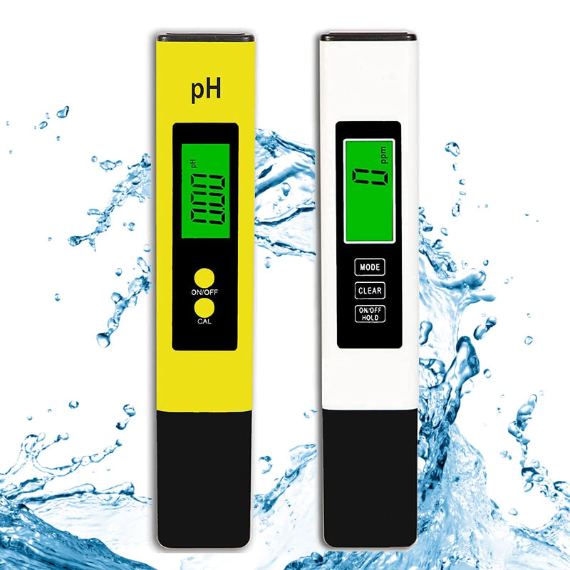 [Australia - AusPower] - 【New】Justmetr PH Meter, TDS Meter Combo, Digital Water Testing Kits, 0.05 High Accuracy pH Tester and ± 2% Accuracy 3-in-1 TDS/EC/Temp Tester Pen for Drinking Water, Hydroponics, Pools, Aquarium 