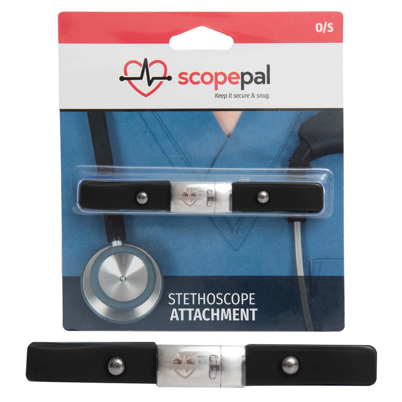 [Australia - AusPower] - Clip for Stethoscopes, Stethoscope Clip for Doctors, Nurses, Medical Students, Stethoscope Accessory Compatible with 3M Littmann Classic III, Lightweight II S.E, and More, Black 