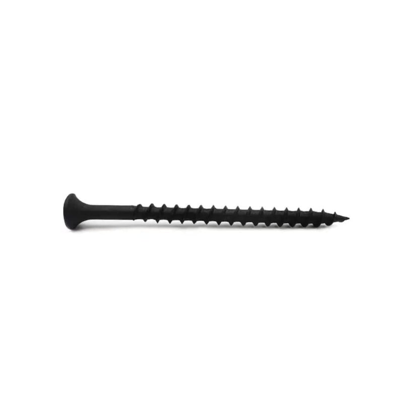 [Australia - AusPower] - Screws #8 x 3 Drywall Screws 120PCS Coarse Thread Sheetrock Wood Screws with Phillips Drive,1 LBS Flat Truss Head Self Tapping Screws Black Phosphate Coated Stainless Fast Self Tapping #8X3 