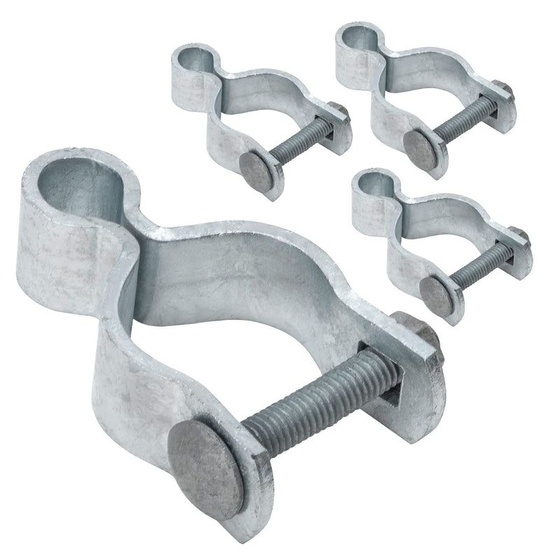 VIVIDA 1-5/8" Chain Link Female Gate Hinge, Metal Gate Hinge for 1-5/8" OD Post/Pipe, Chain Link Fence Hardware, Galvanized Steel, 4 PCS 1-5/8" (4 PCS)