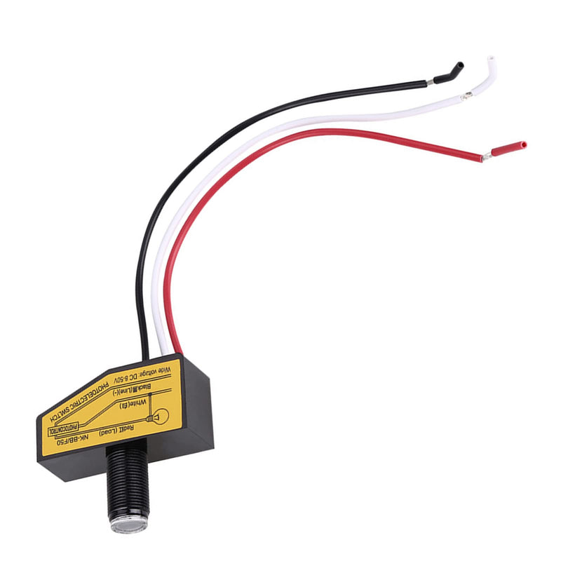 [Australia - AusPower] - 12v 24v 36v 48v Photoelectric Switch, 8V to 50VDC Photocell Switch Mini Light Automatic Switching Sensor Remote Photocell Dusk to Till Dawn 