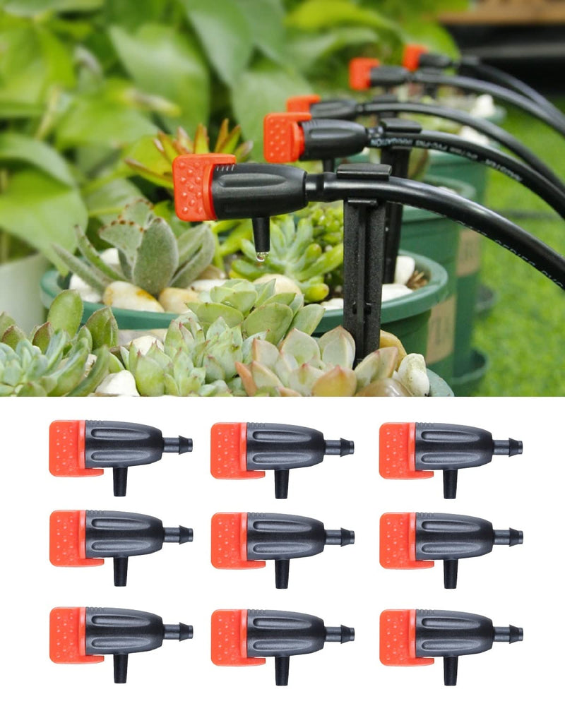 [Australia - AusPower] - Garden Irrigation Dripper, 30 Pack Adjustable Drip Emitters Garden Succulent Watering Dripper Sprinkler for 4mm/7mm Hose for Home Succulents Plants Lawn Flower Irrigation System 