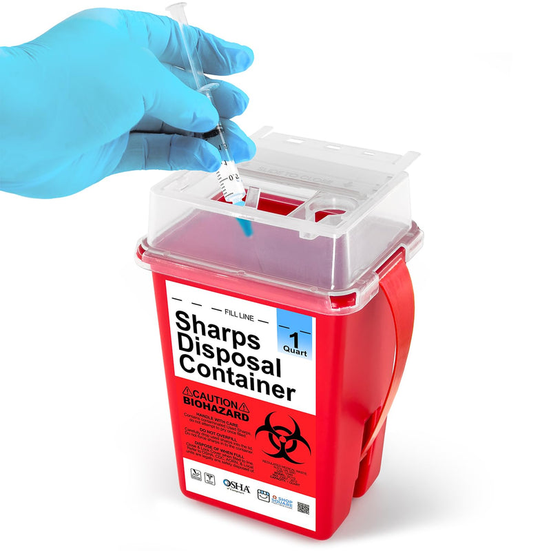 Sharps Container, Sharps Containers for Home Use, Needle Disposal ...