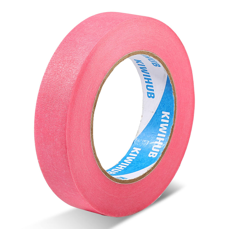 Pink Painter's Tape,1" x 60 Yards - 14 Day Easy Removal Decorative Masking Tape for Painting,Labeling,DIY Crafting,Decoration and School Projects 1", 60 yards Pink