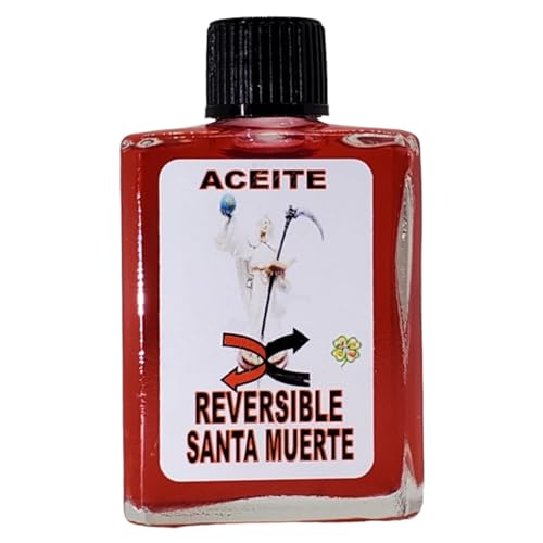Holy Death x Reversible Oil (Santa Muerte X Reversible Aceite) Spiritual Anointing Oil by CASA ESOTERICA MAGICK SPACE-0.5 FL OZ (1 Pack) 1