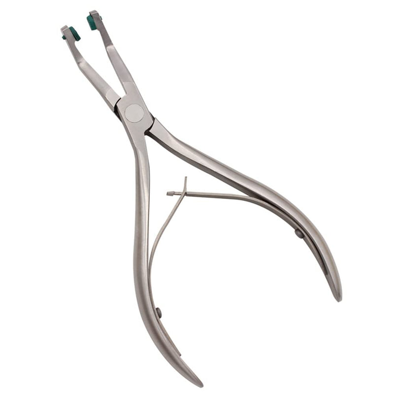 [Australia - AusPower] - Dental Crown Plier Dentist Tools Temporary Teeth Removal Pliers with Green Rubber Stainless Steel 