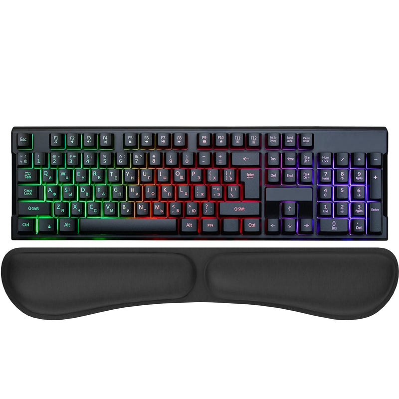 [Australia - AusPower] - KTRIO Memory Foam Keyboard Wrist Rest - Ergonomic Design Wrist Rest for Computer Keyboard - Non-Slip Rubber Base Keyboard Wrist Pad for Easy Typing & Pain Relief - Foldable 