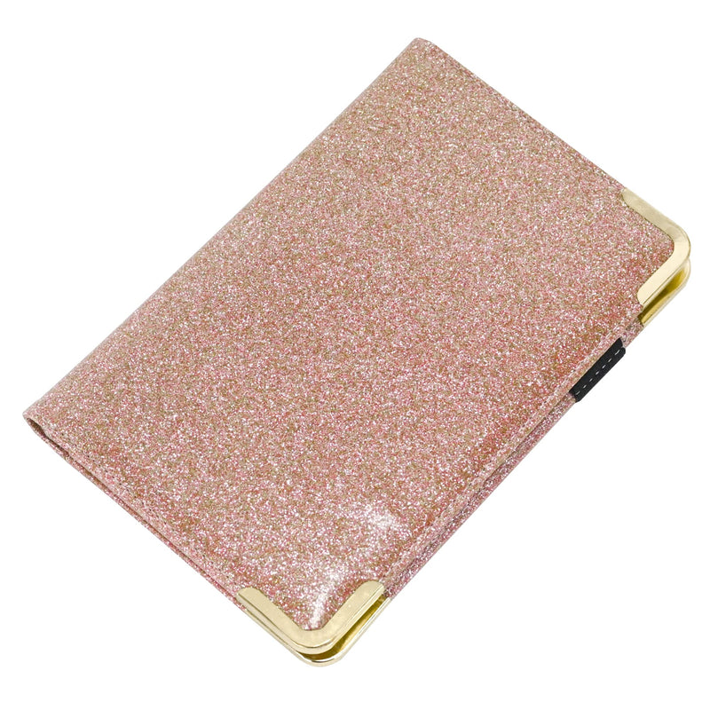 [Australia - AusPower] - Server Book for Waitress Organizer Wallet for Women Cute, Receipt Holder Presenter 5 Pockets Waiter Accessories (Glitter Rose)) Sparkling Pink 