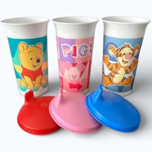 New Tupperware Bell Tumbler 10oz w/ Sipper Seal Set of 3 Red Pink Blue