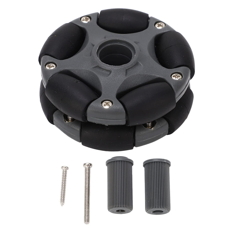 [Australia - AusPower] - Jeanoko 1PCS 58mm Plastic Omni Wheel with Sturdy Structure, Omni Directional Wheel, Excellent Load Lateral Maneuverability Omni Wheel for Maintain,Omni-direction Roller Replacement 