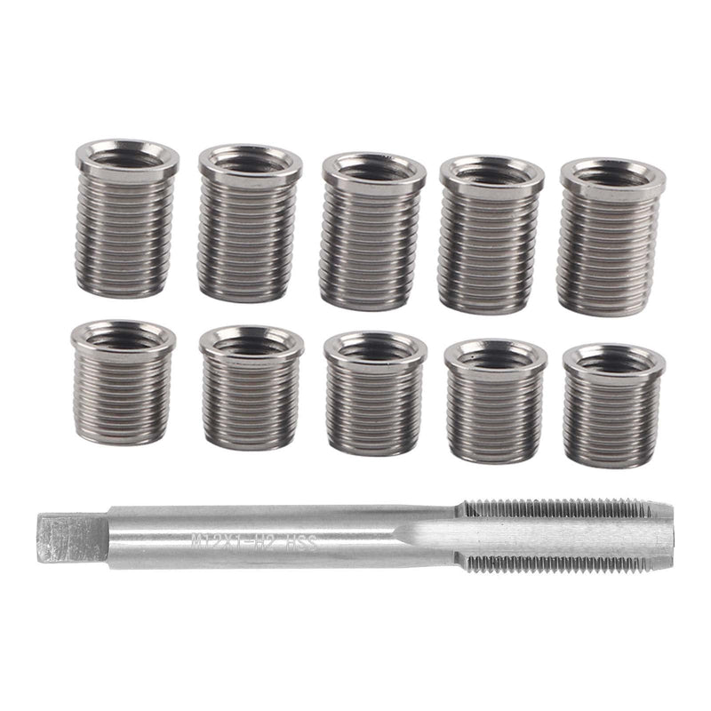 [Australia - AusPower] - Spark Plug Thread Repair kit, M10x1.0 Bolt, M12x1.0 Tap Stainless Steel Repair kit for Automotive Engine M10x1.0 Bolt M12x1.0 Tap 