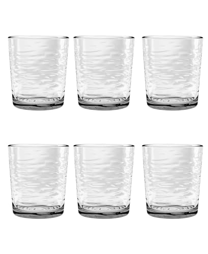 TarHong Foundry Acrylic Drinking Glass - Clear - 14.3 oz - Set of 6 Tumbler/Double Old Fashioned