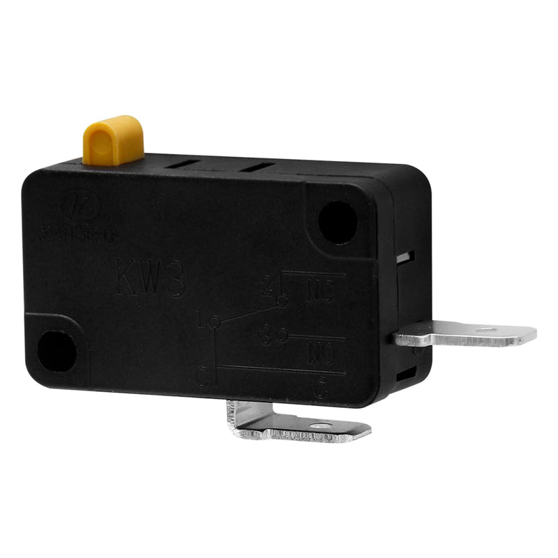 [Australia - AusPower] - 1 Pcs KW3 Snap Action Switch 125V/250V,Micro Limit Switch for Air Fryer Microwave Vacuum Cleaner Coffee Machine(Normally Open) 1 