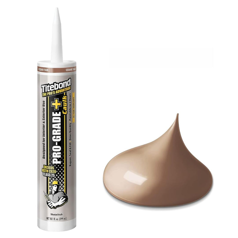 [Australia - AusPower] - Titebond 10.1 Oz. Pro-Grade 8451 Siliconized Acrylic Water-Based Plus Caulk - Cedar Tan 