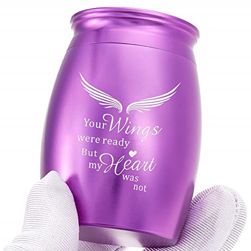 Mini Keepsake Urn for Adult Ashes Female/Mom/Women/Grandma Purple