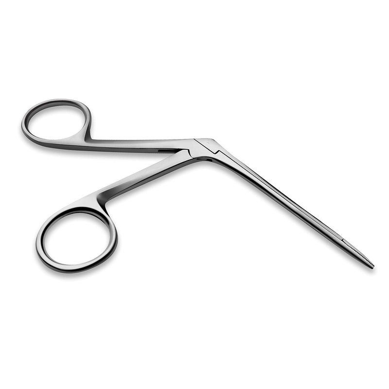 [Australia - AusPower] - Precise ENT Procedures with Alligator Ear Forceps - Curved Jaw Design, Non-Slip Grip Handle, Fine-Tip, Reusable and Easy to Clean - Micro 3 Inches 3 Inch Micro 