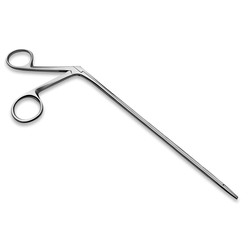 [Australia - AusPower] - Precise ENT Procedures with Alligator Ear Forceps - Curved Jaw Design, Non-Slip Grip Handle, Fine-Tip, Reusable and Easy to Clean - 12 Inches 12 Inch 