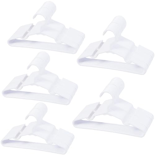 100 Pack White Baby Nursery Closet Hangers,Kids Plastic Hangers,Non-Slip Laundry Infant Pant & Coat Hangers for Newborn Clothes,Ultra-Thin Child Clothes Hangers for Girls Boys Toddler Kids 100