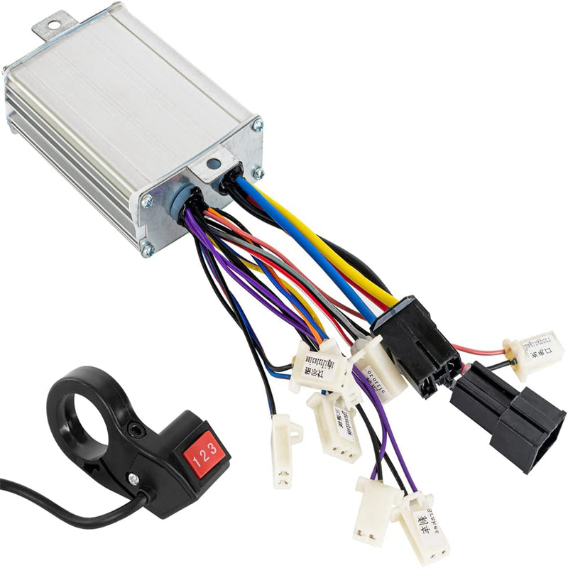 Brushed Motor Controller 36V 1000W Brush Motor Speed Control Brushed Controller with 3 Speed Switch for Scooter Electric Bicycle (36V 1000W)