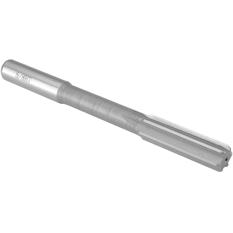 [Australia - AusPower] - 5/8" Chucking Reamer, H7 HSS Straight Flutes Lathe Machine Reamer 5/8 Inch, High Speed Steel Round Shank Milling Cutting Tool 5/8" 1 Piece 