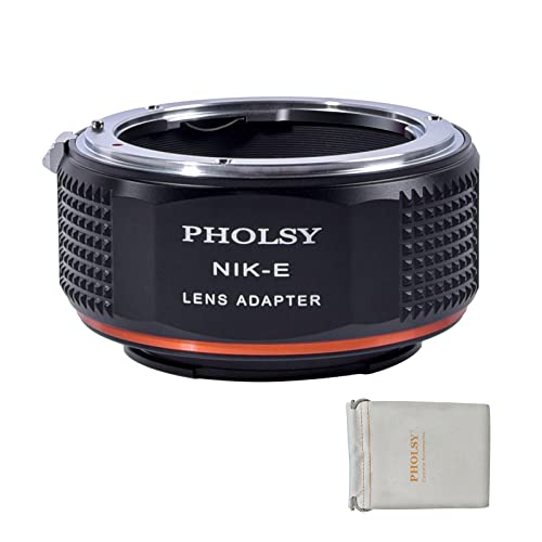 PHOLSY Lens Mount Adapter Compatible with Nikon F Lens and Sony E Camera Nikon F to Sony E