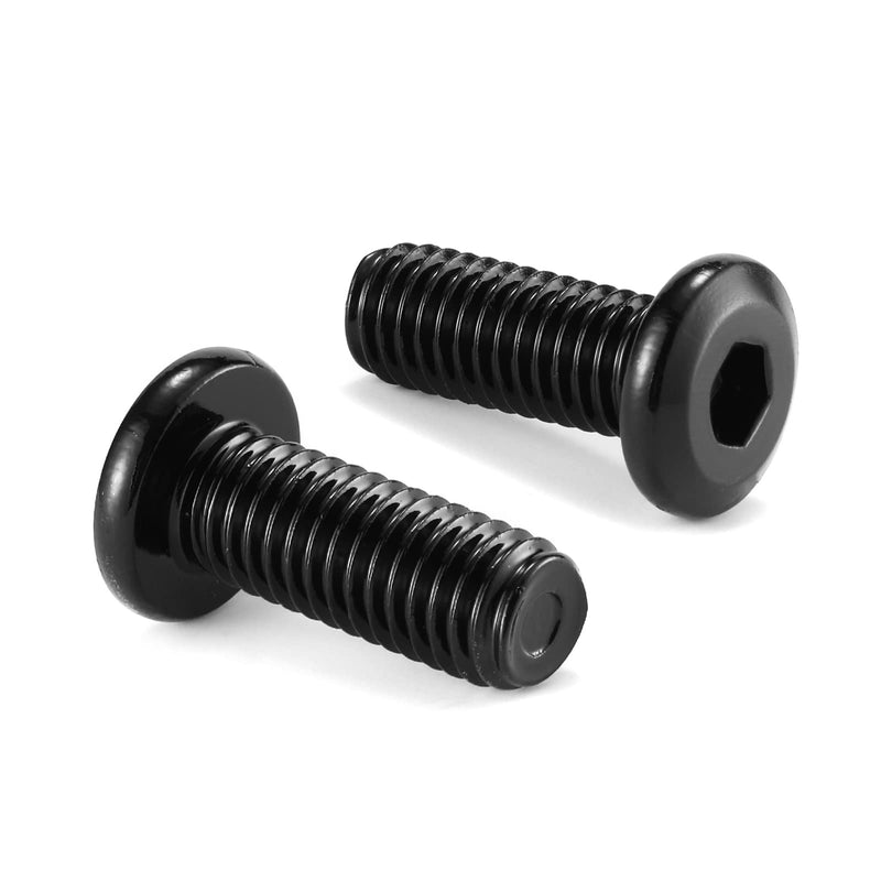 [Australia - AusPower] - M6 x 20mm 20Pcs Flat Head Hex Socket Cap Screws Bolts, 304 Stainless Steel 18-8, Full Thread, Black Oxide by SG TZH (with Hex Spanner) 20 M6 x 20mm 