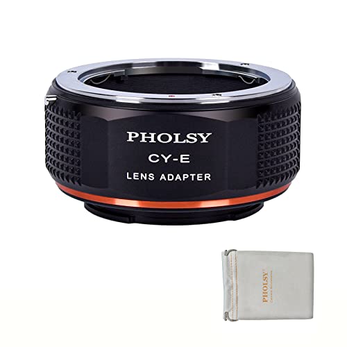 PHOLSY Lens Adapter Compatible with Contax Yashica CY Lens to Sony E Camera Contax / Yashica to Sony E