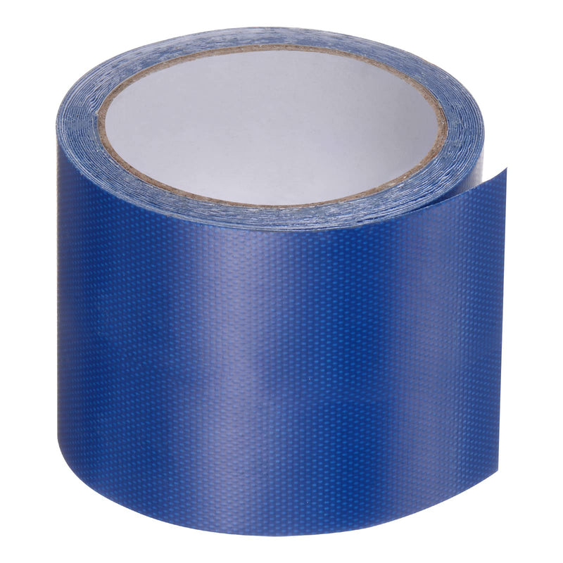 HARFINGTON Tarpaulin Repair Tape, 3.15" x14.6ft Universal Waterproof Awning Cloth Repair Tape for Crafts Home Improvement Outdoor Tent, Blue
