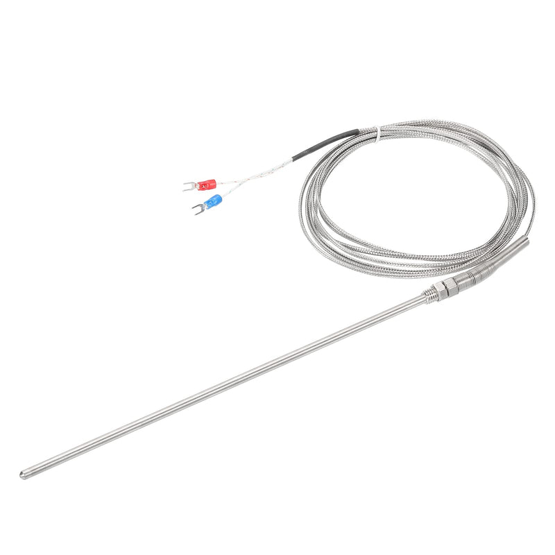 [Australia - AusPower] - MECCANIXITY K Type Thermocouple Probe Waterproof Temperature Controller Sensor Stainless Steel 32 to 1112°F (0 to 600°C) 5x250mm 10ft 