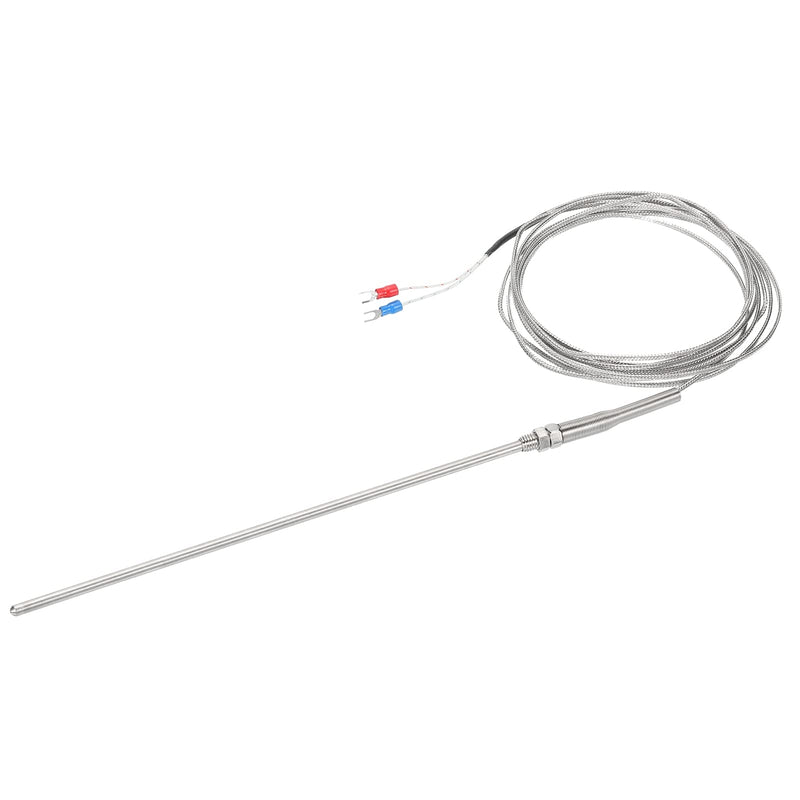 [Australia - AusPower] - MECCANIXITY K Type Thermocouple Probe Waterproof Temperature Controller Sensor Stainless Steel 32 to 1112°F (0 to 600°C) 5x250mm 5ft 