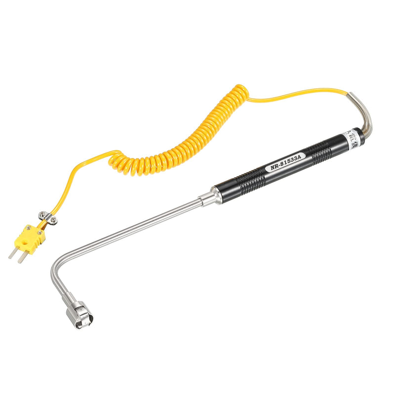 [Australia - AusPower] - MECCANIXITY K Type Surface Thermocouple Temperature Probe Sensor Stainless Steel -58 To1472°F (-50 to 800°C) 5.1ft 15x155x65mm 