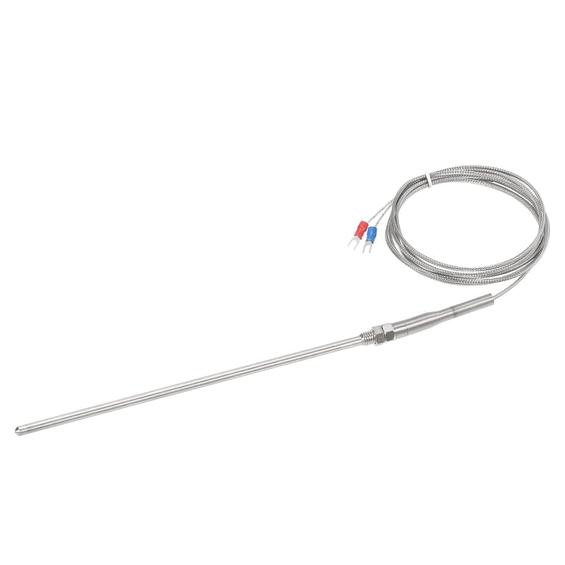 [Australia - AusPower] - MECCANIXITY K Type Thermocouple Probe Waterproof Temperature Controller Sensor Stainless Steel 32 to 1112°F (0 to 600°C) 5x200mm 6.6ft 