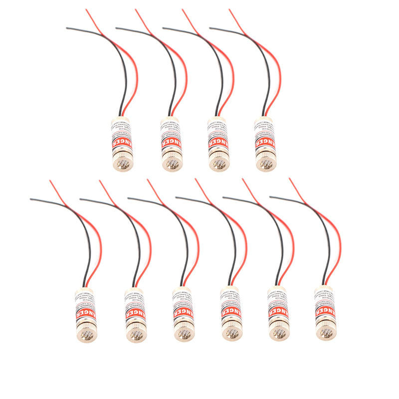 [Australia - AusPower] - Red line laser module Industrial Laser Group Module adjustable focal length (line-10pack) Line-10pack 