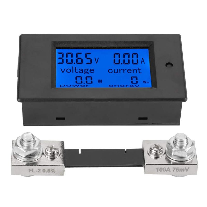 [Australia - AusPower] - PEACEFAIR PZEM-051 DC 6.5-100V Digital Electric Power Energy Voltage Current Meter (100A shunt) 