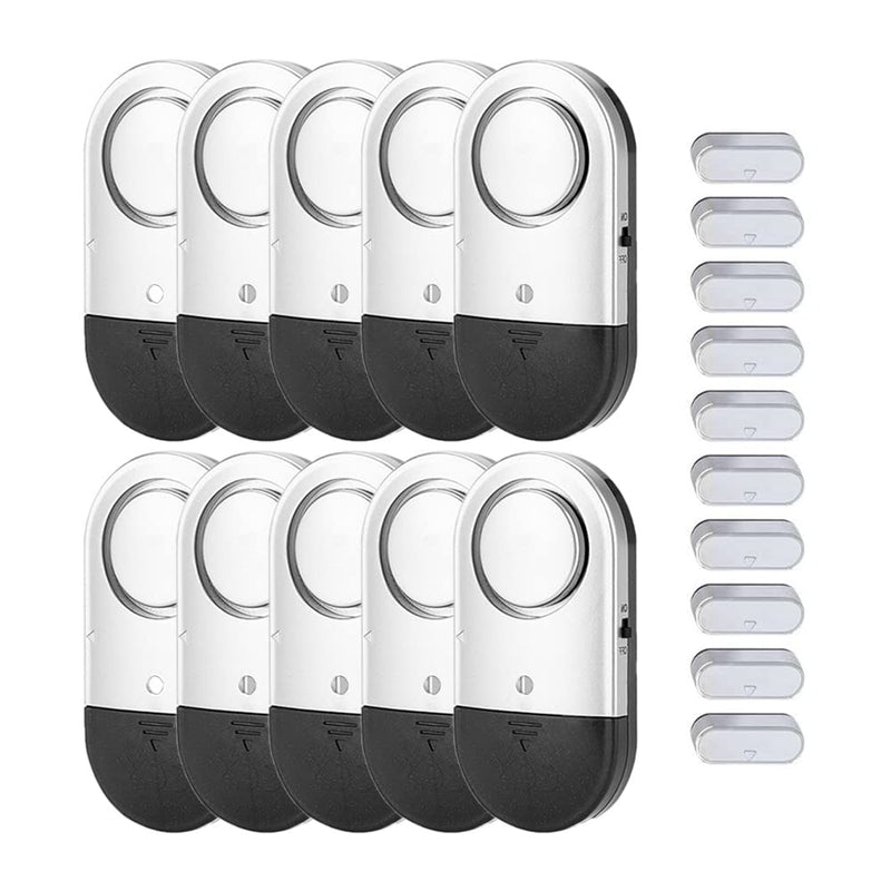 Window Alarm Sensors Door Alarms for Kids Safety , Home Security for Pool, Burglar Alarm, Dementia Patients Open (10Pack) 10pack