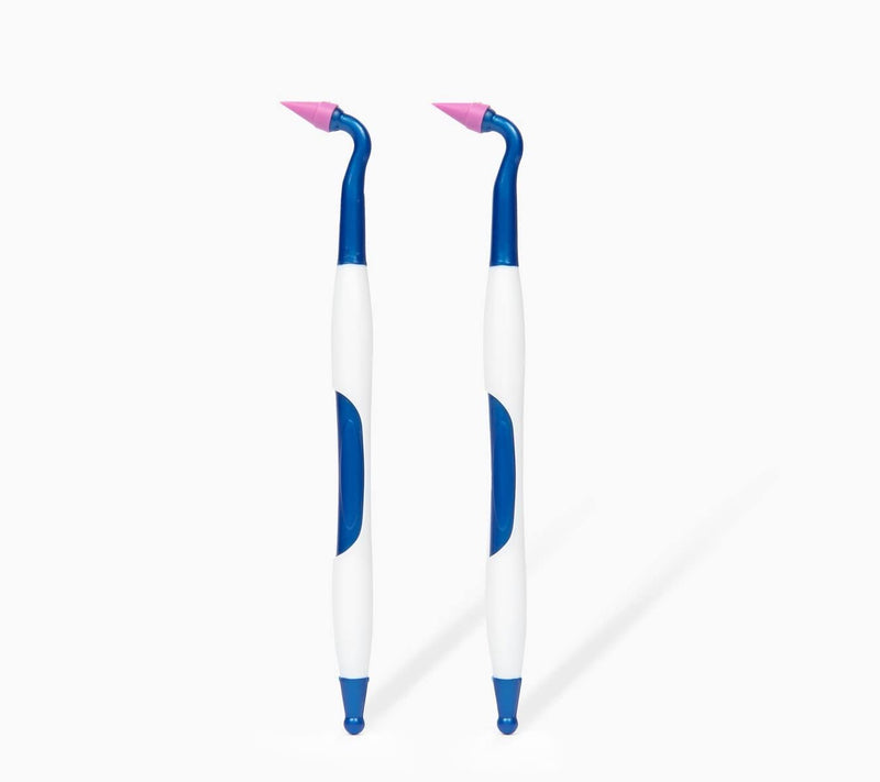 [Australia - AusPower] - Gum Stimulator Rubber Tip Stimulator, Gum Massager and Interdental Tool – Pack of 2 Gum Stimulators with Ergonomic Handle, Latex-Free 