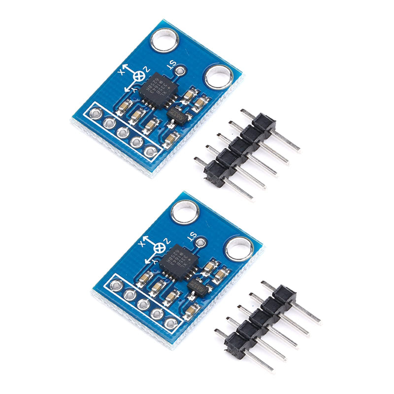 [Australia - AusPower] - 2PCS ADXL335 Sensor Module Semiconductor devices 3 Axis Accelerometer Angular Transducer Sensor Module Analog Acceleration Module Sensor Module GY-61 Analog Output 3V-5V 