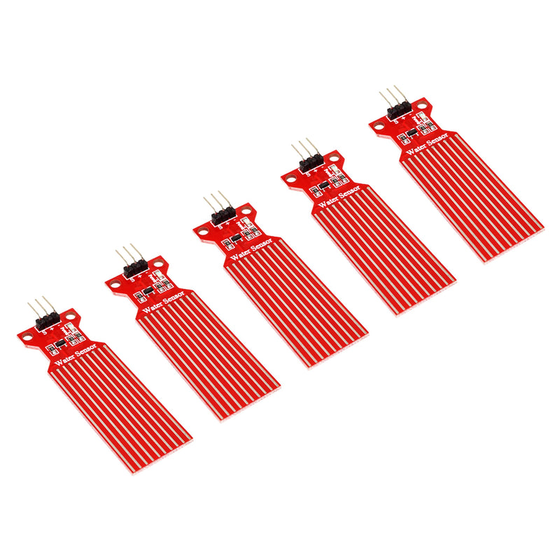 [Australia - AusPower] - DIYables Water Sensor Detector for Arduino, ESP32, ESP8266, Raspberry Pi, 5 Pieces 