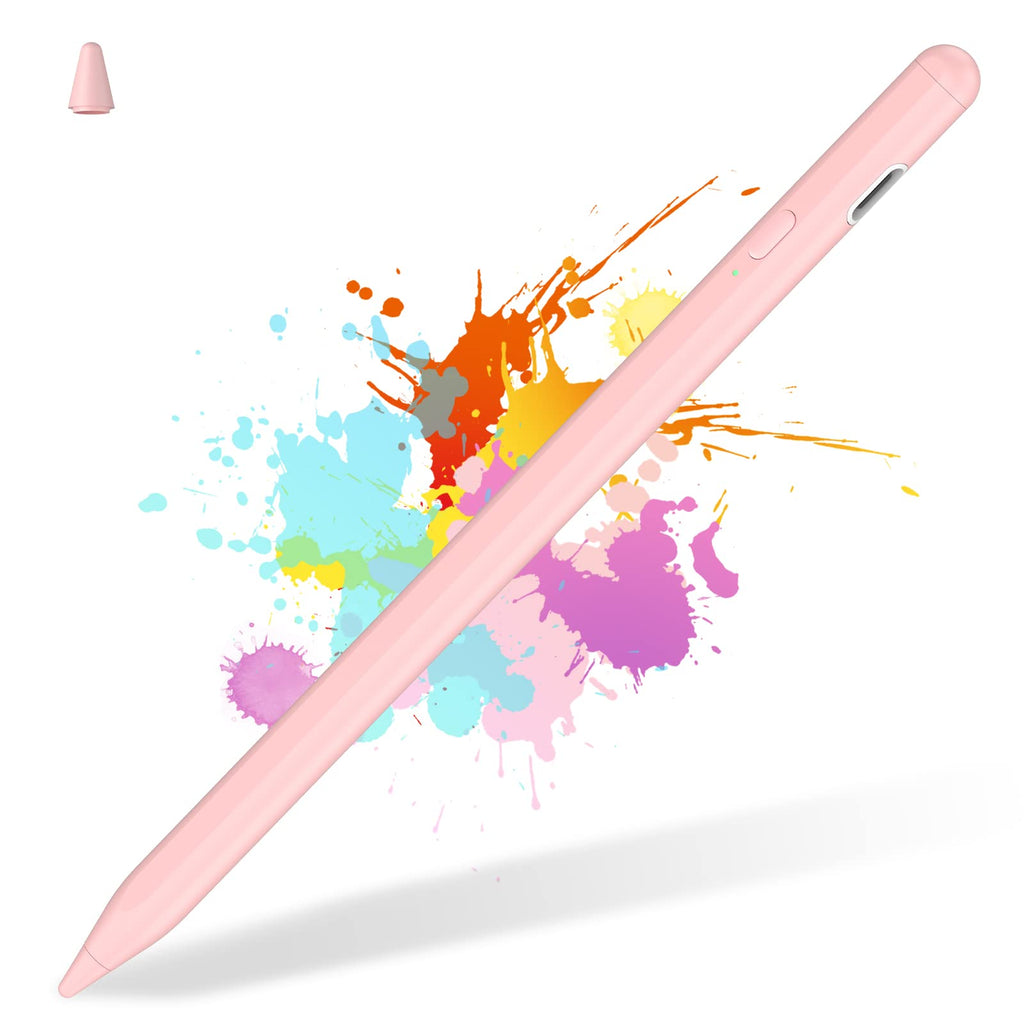 [Australia - AusPower] - Stylus Pens for Touch Screens, Stylus Pen for iPad, Rechargeable Stylus Pencil Compatible with iPhone/iPad/Mini/Air/Android/Tablet and Other Touch Screens Devices Pink 