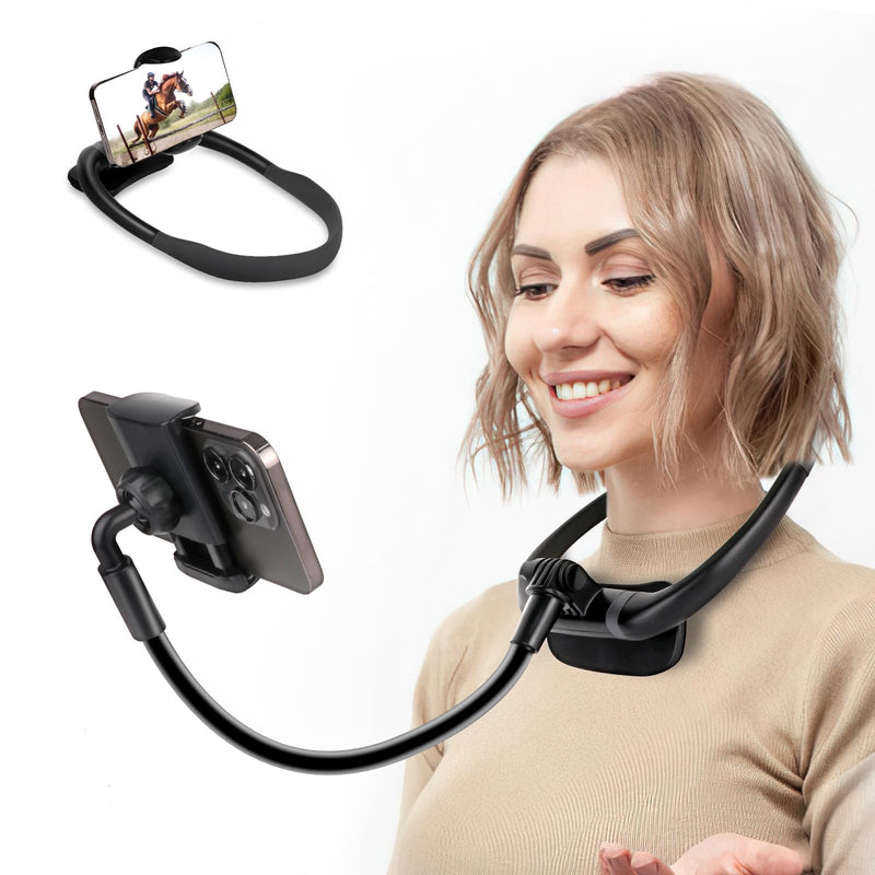 [Australia - AusPower] - Cell Phone Stand, Neck Cell Phone Holder, Flexible Long Arm Gooseneck Phone Holder for bed, 360 Degree Free Rotation Phone Mount, Universal Multi-Functional Mobile Phone Stand for 4.7''-6.7'' Phone 