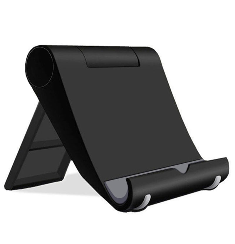 [Australia - AusPower] - bodbop Cell Phone Stand Desk Mobile Phone Holder Foldable Tablet Support Desktop Cell Phone Bracket Compatible with iPhone Pro Max Plus iPad Adjustable Android Smartphone Holder Stand (Black) Black 
