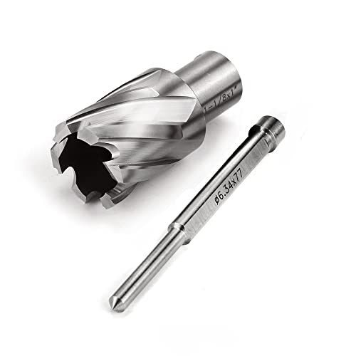 OSCARBIDE 1-1/8 x 1-inch HSS annular cutter with 3/4-inch Weldon shank for mag drills