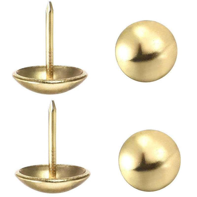 [Australia - AusPower] - Upholstery Tacks,100pack,Nailhead Decorative Trim, Furniture Tacks for Sofa, Chair, Bed and Other Furniture (Gold) Gold 