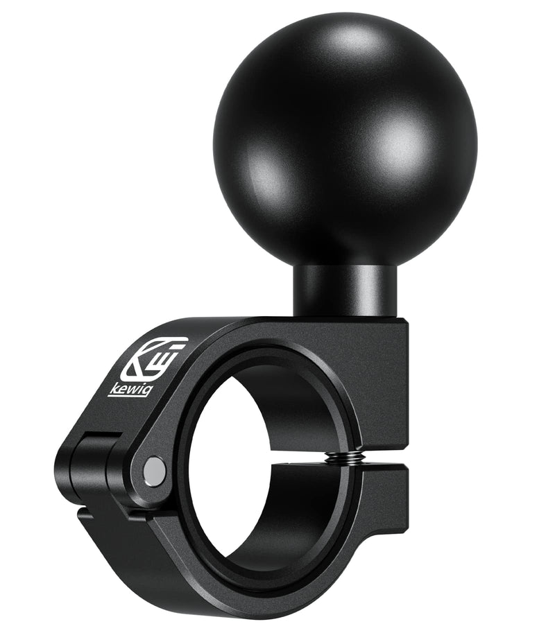 [Australia - AusPower] - BRCOVAN Aluminum Alloy Bar Clamp Mount with 1.5'' TPU Ball Compatible with RAM Mounts C Size Double Socket Arm for Handlebar & Rails Diameter 0.875'' 1'' 1.125'' 1.26'' CNC Machining, Anodized Surface 