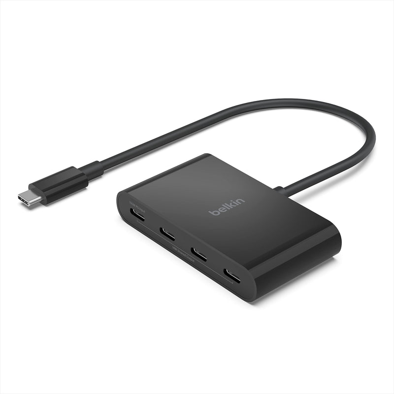 [Australia - AusPower] - Belkin Connect USB-C™ to 4-Port USB-C Hub, Multiport Adapter Dongle with 4 USB-C 3.2 Gen2 Ports & 100W PD with Max 10Gbps High Speed Data Transfer for MacBook, iPad, Chromebook, PC, and More 