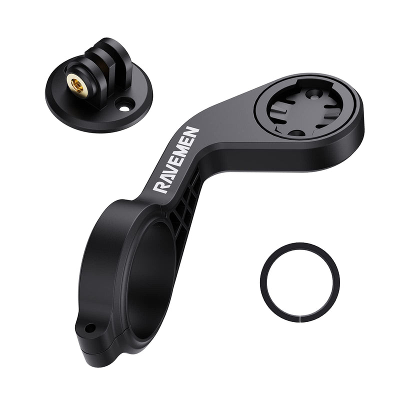 [Australia - AusPower] - Ravemen AOM01 Out-Front Mount Compatible with Garmin/COOSPO/CYCPLUS/iGPSOPORT Bike Computers/GoPro/ FR160 - Fit 31.8mm Handlebars 