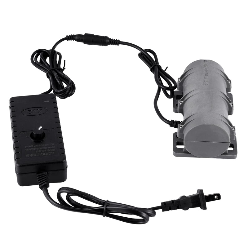 [Australia - AusPower] - DC24V Vibration Motor, 3800RPM Sieve Vibration Motor, Rotary Speed Vibrating Motor for Massage Bed Vibration Alert Chair Medical Instruments, with Adjustable Speed Power Adapter (Speed Adjustable) Speed Adjustable 