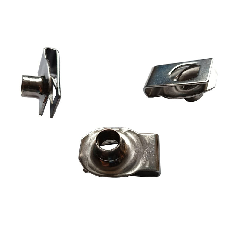 [Australia - AusPower] - 3/8"-16 Stainless Steel U -Style Clip-On Nut,U-Type Fasteners (Pack of 10) 3/8"-16SS 