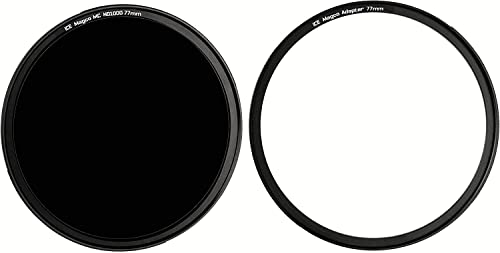 ICE Magco 77mm MC Slim Magnetic ND1000 10 Stop ND Neutral Density Filter Optical Glass Incl Adapter