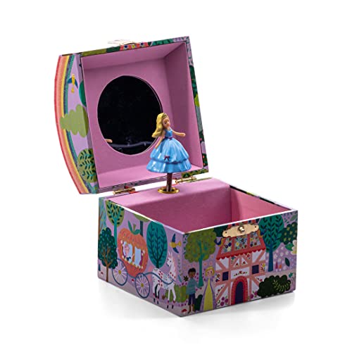 Floss & Rock Fairy Tale Small Dome Musical Jewellery Box with Swirling Figurine, Kids Jewelry Storage Accessories